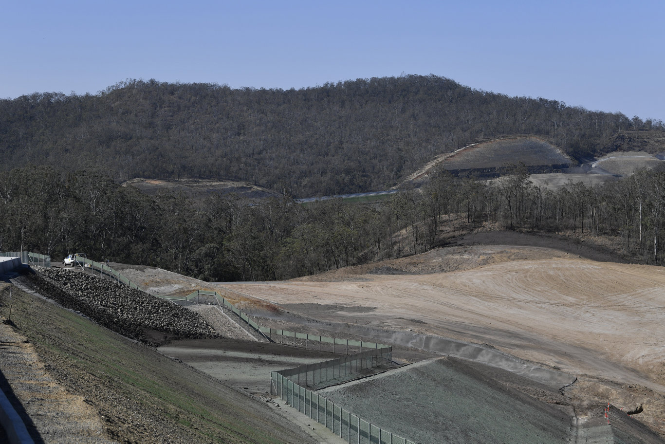 The view across the valley as seen from Embankment 24 of the Toowoomba Second Range Crossing during a media preview before opening, Friday, September 6, 2019. Picture: Kevin Farmer