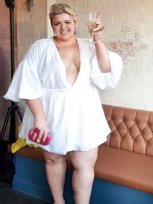 The Melbourne body positive influencer said there’s two reasons people were outraged by her dress. Picture: Instagram/@laceyjadechristie