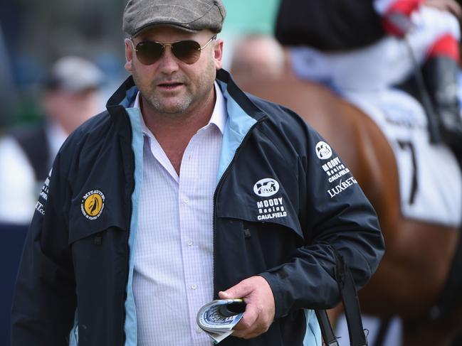 BENDIGO, AUSTRALIA - MARCH 19: Trainer Peter Moody is seen during Melbourne racing at Bendigo Racecourse on March 19, 2016 in Bendigo, Australia. (Photo by Vince Caligiuri/Getty Images)