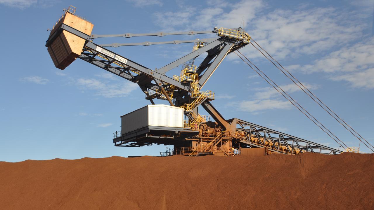 Fortescue Metals Group's Christmas Creek iron ore operations in the Pilbara region of Western Australia. Picture: AAP