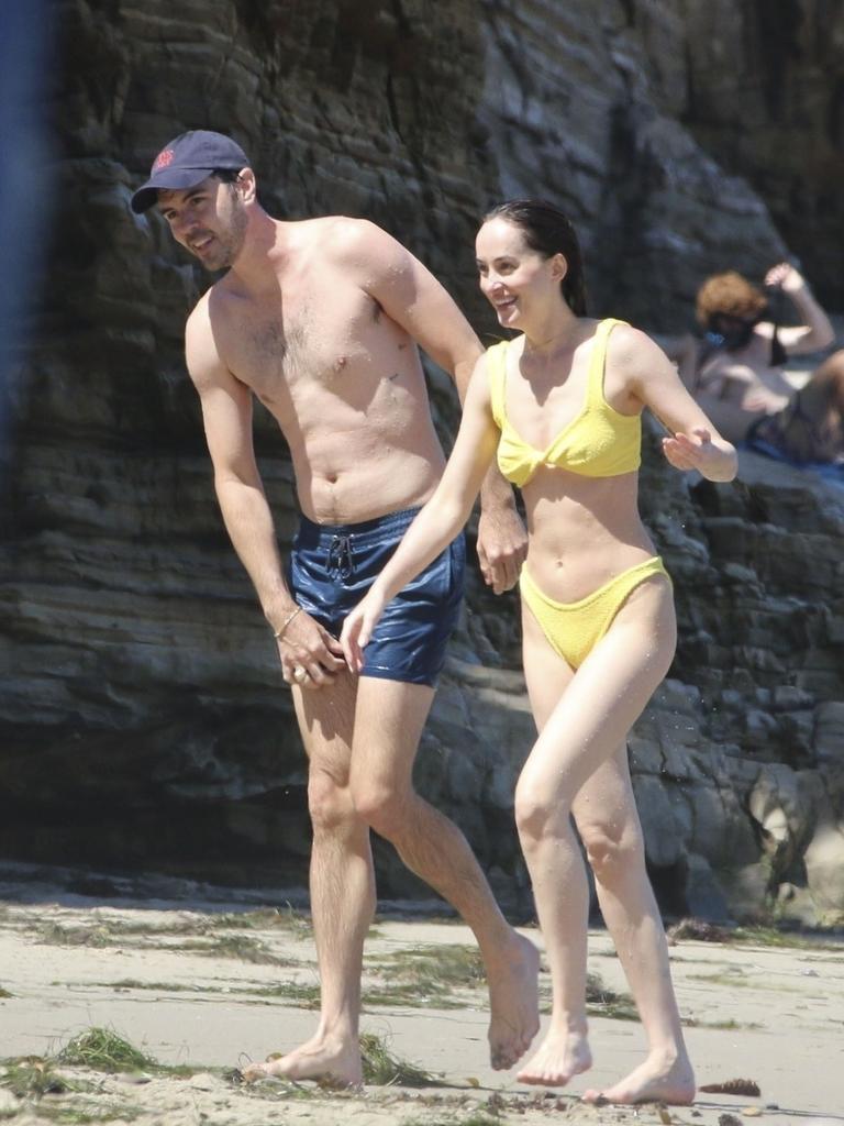 Dakota rocked a yellow bikini. Picture: Backgrid