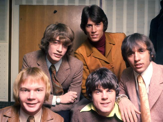 Colin Peterson, bottom left, joined the Bee Gees in 1966. Picture: Tony Gale