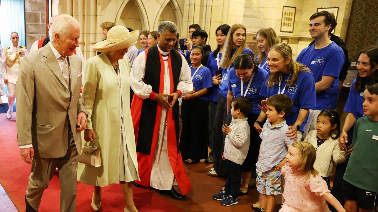 ‘I’ve been waiting my whole life’: Fans greet King and Queen at church