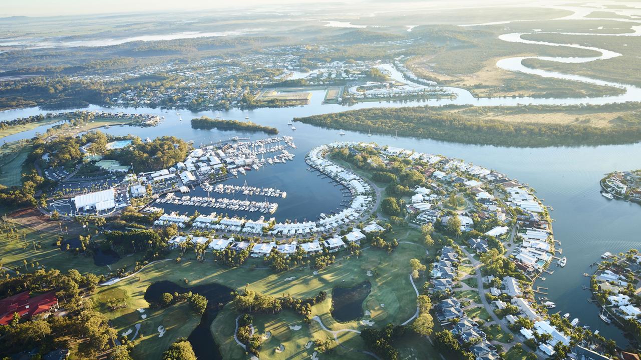 A general view of Hope Island on the Gold Coast.