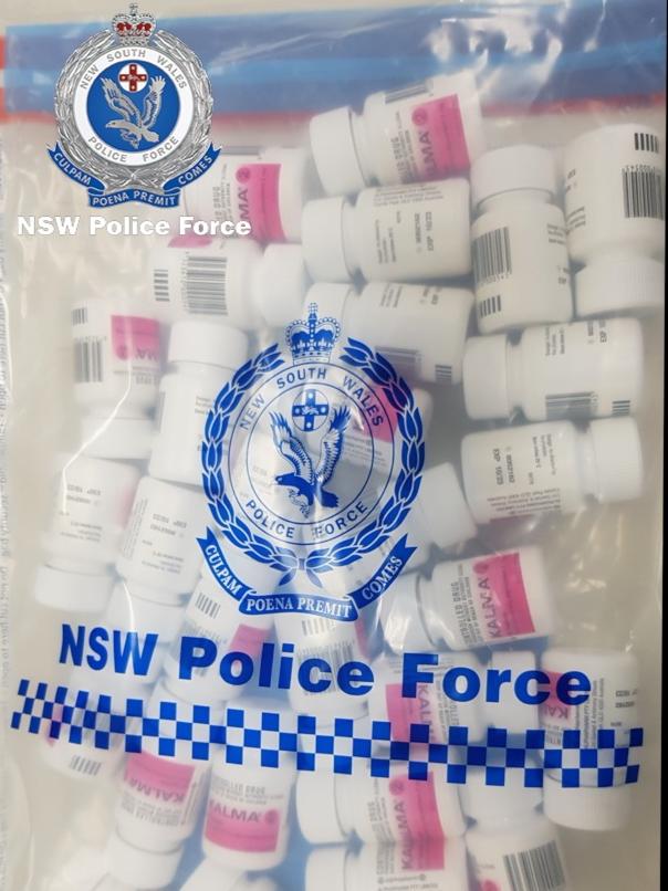 Officers also seized prohibited drugs with a combined estimated potential street value of more than $200,000. Picture: NSW Police