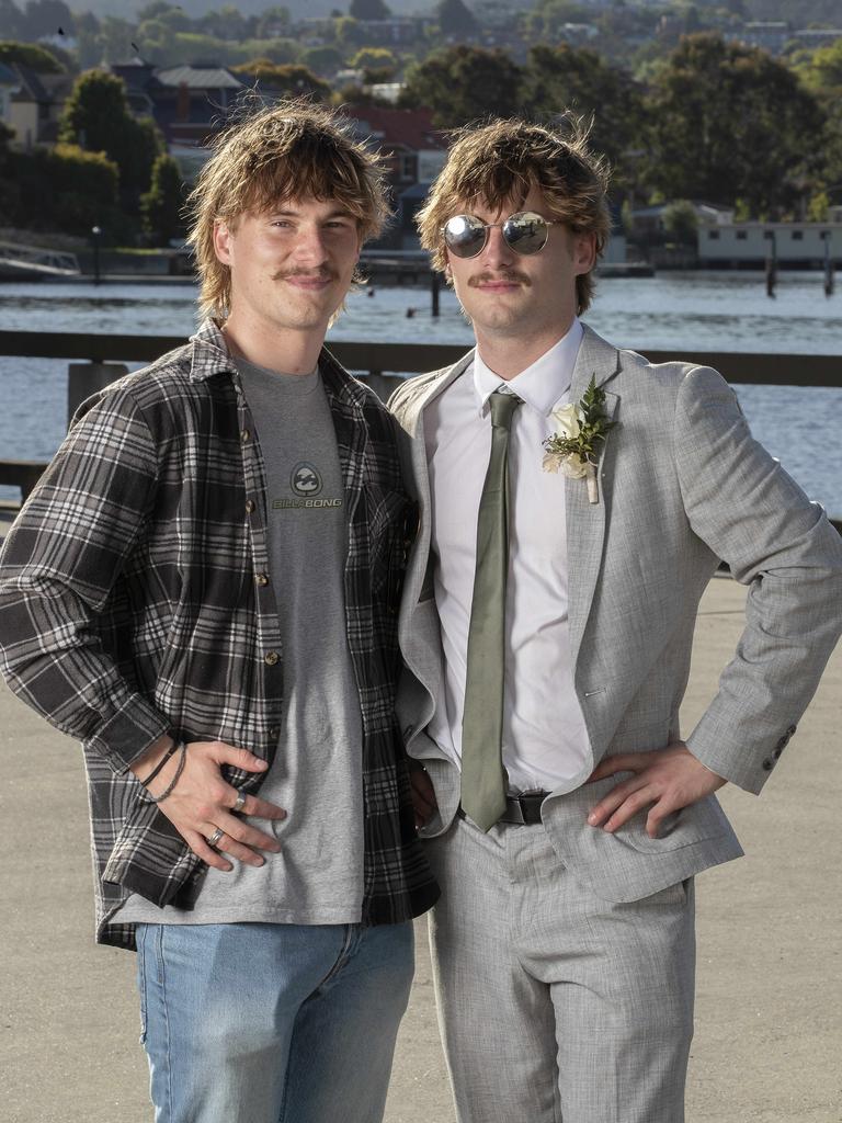 Chris and Sam Colrain at St Michael's Collegiate School leavers dinner at Wrest Point. Picture: Chris Kidd