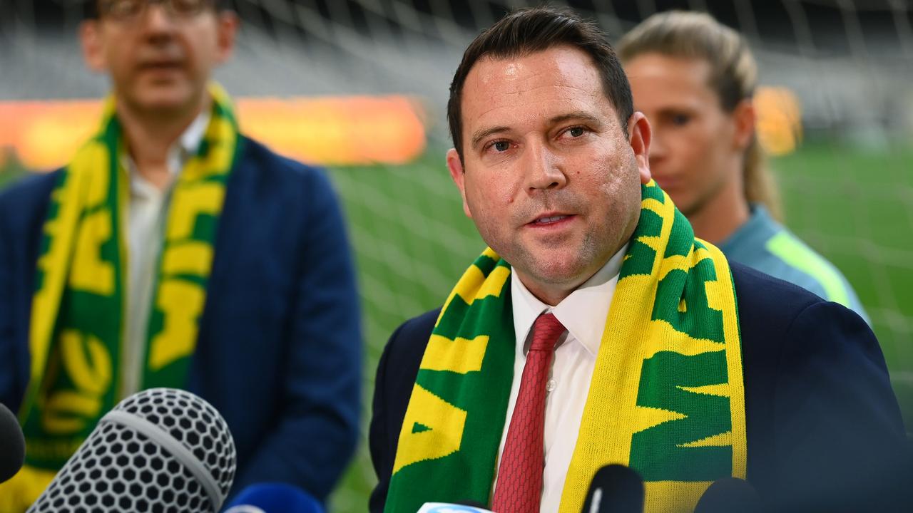 Football Australia chief executive James Johnson has welcomed the Cronulla bid. Picture: Quinn Rooney/Getty Images