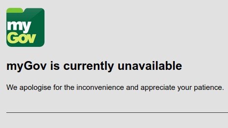 MyGov's website failure was the result of a system overload, not a hack. Picture: Twitter