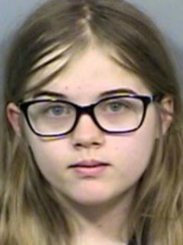 Morgan Geyser was 12 years old when she stabbed her classmate, Payton Leutner, in 2014. Picture: Waukesha County Police Department