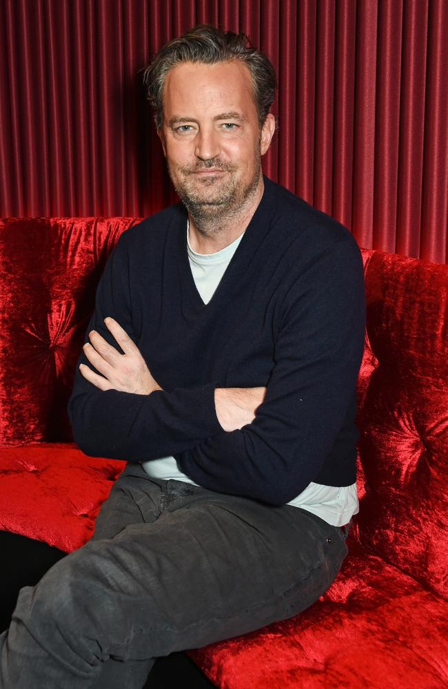 Matthew Perry at a photocall for The End Of Longing, a play which he wrote and starred in on the West End and Broadway in 2016. Picture: Getty Images