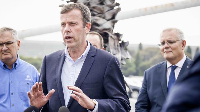 Federal Trade Minister Dan Tehan said the government was working to stop companies panic buying stocks of AdBlue. Picture: NCA NewsWire / Nicole Cleary