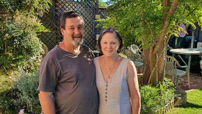 Dean and Karyn Bodin at home after Dean’s recovery.