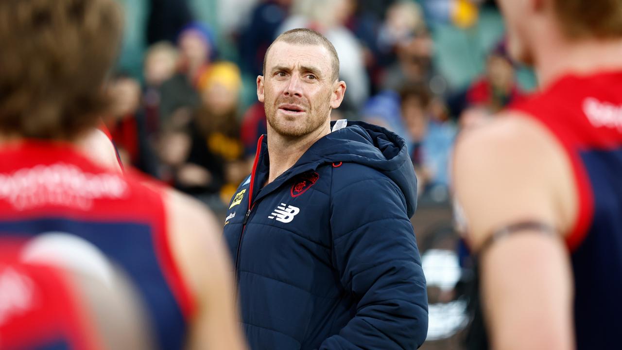 Melbourne coach Simon Goodwin says the issue is an ‘AFL-wide thing’. Picture: Michael Willson/AFL Photos via Getty Images