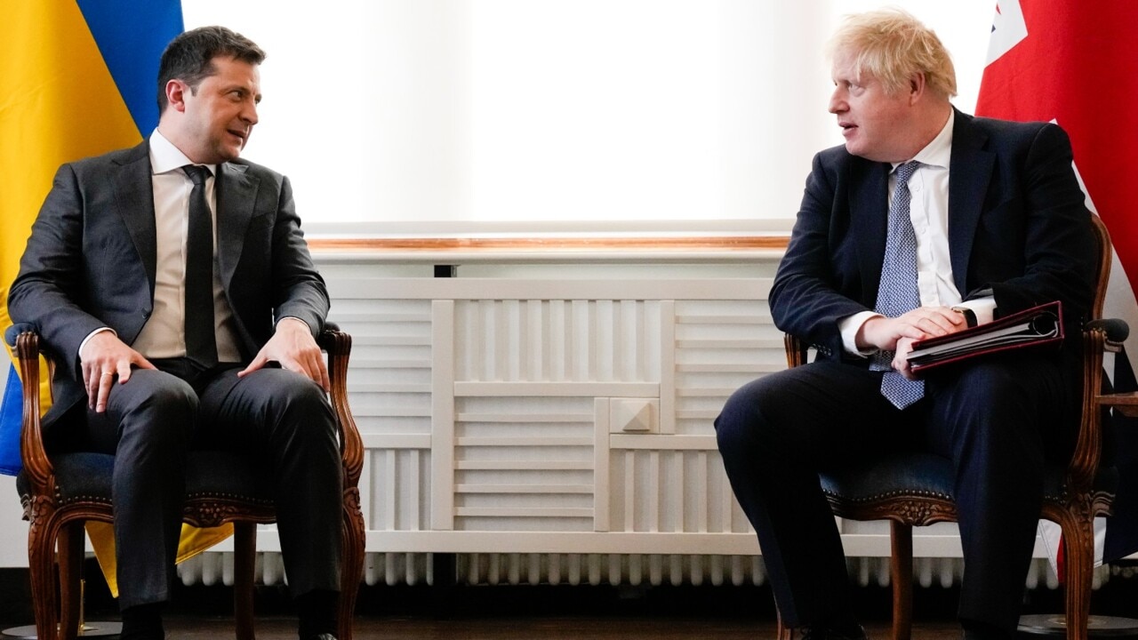 Boris Johnson meets with President Zelensky