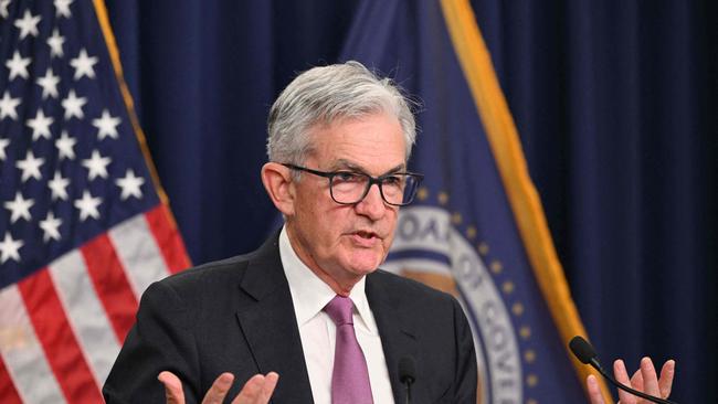 Federal Reserve Board Chairman Jerome Powell doesn’t believe US is in a recession and wants to continue to raise hikes to stem inflation. Picture: Mandel Ngan.