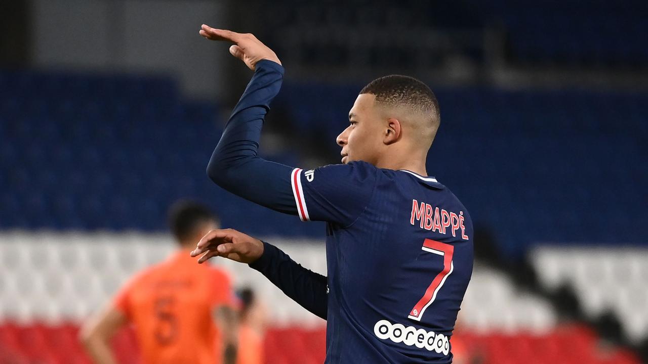 Kylian Mbappe could be on his way out of PSG. (Photo by Franck FIFE / AFP)