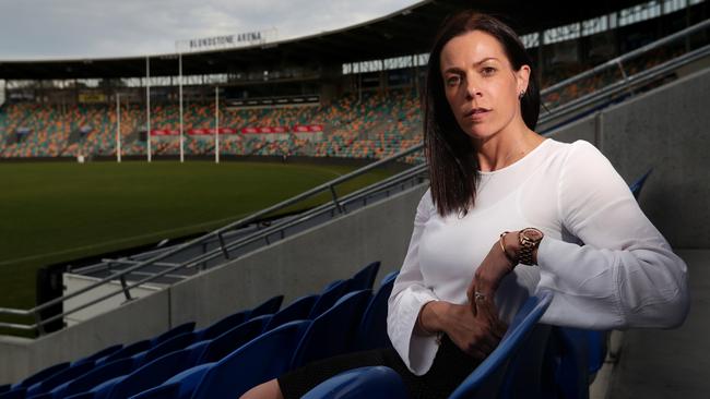 AFL Tasmania CEO Trisha Squires said the meeting became heated at times. Picture: NIKKI DAVIS-JONES