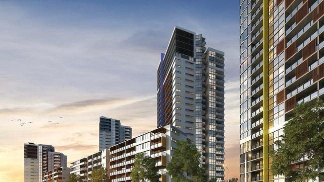 An artist’s impression of the planned Dyldam development at The Horsley Drive in Fairfield in Sydney. Picture: Supplied