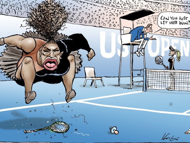 Mark Knight's Serena Williams cartoon.