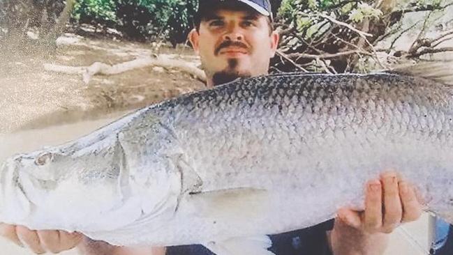 Matthew Strong was stoked to land this 90cm barra at Daly Waters