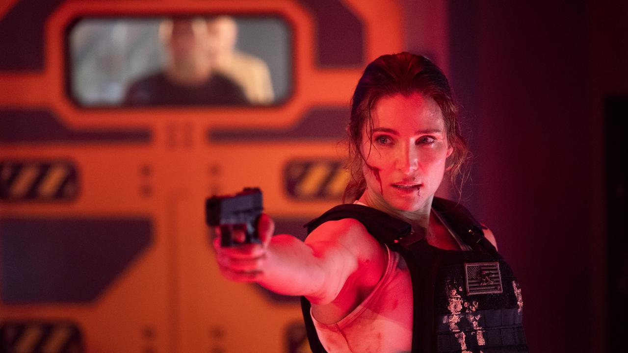 ]Elsa Pataky as JJ Collins in Interceptor – a bold storyline with unenviably poor results. Picture: Brook Rushton/Netflix