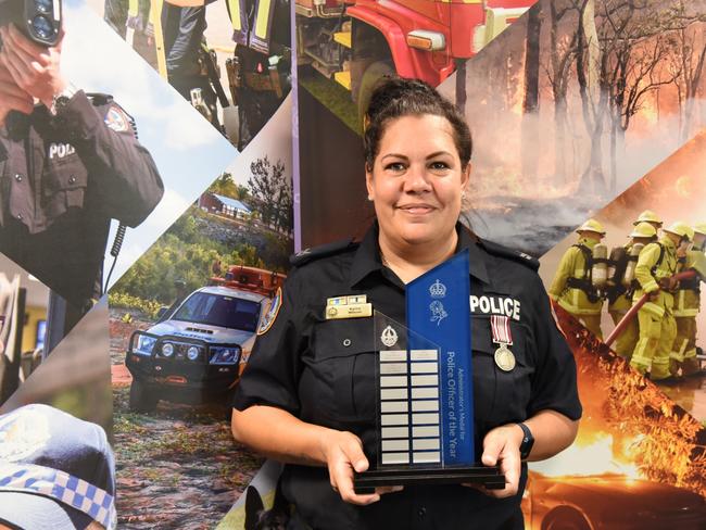 Kyrra Wilson received Police Officer of the Year Administrator Award. Picture: Sam Lowe