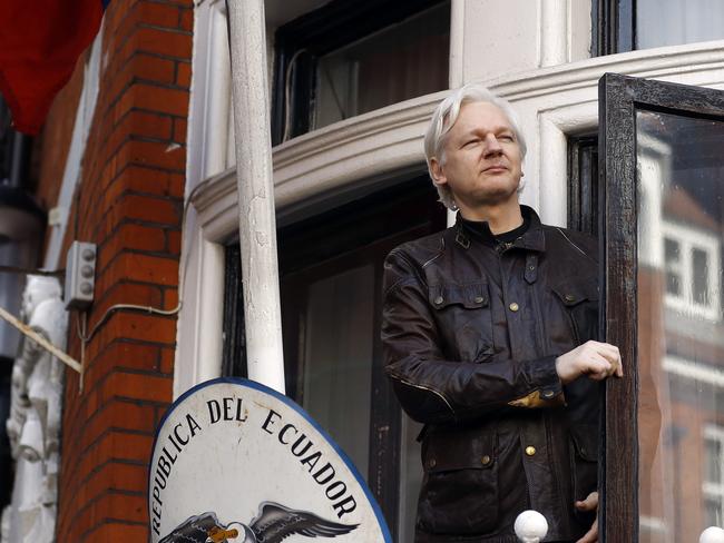 What a difference two years makes. Julian Assange pictured on May 19, 2017. Picture: AP