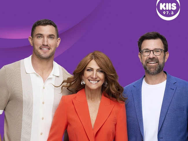 KIIS 97.3's new breakfast trio Corey Oates, Robin Bailey and Kip Wightman. Photo: Supplied.