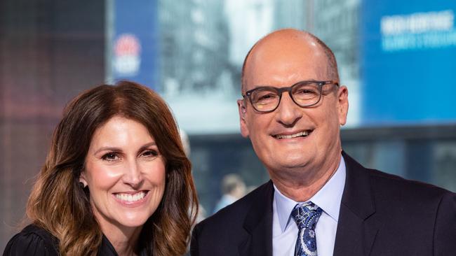 Sunrise hosts Natalie Barr and David Koch, who tested positive to Covid on Sunday. Picture: Julian Andrews