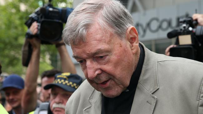 Thanks to differing press freedom laws, Americans were privy to more real-time information about the trial against Cardinal George Pell than Australians were. Picture: Con Chronis/AFP