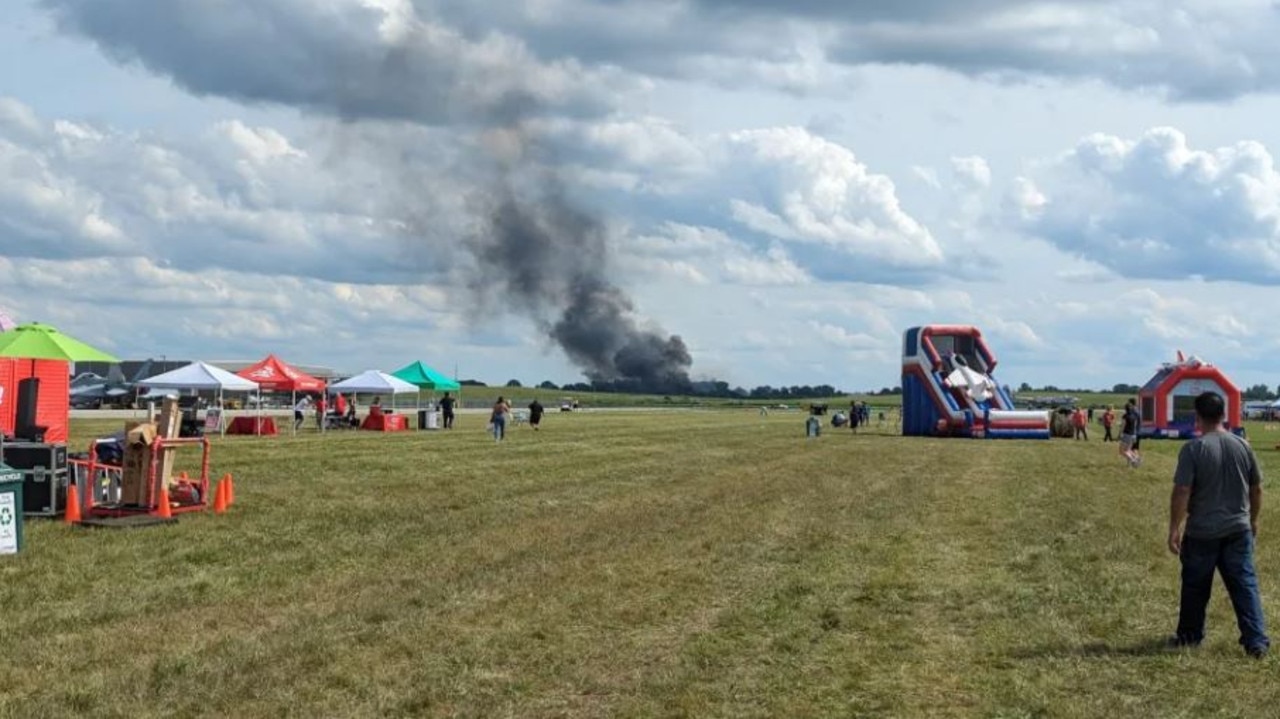 Pilots ejected from plane in horror crash during Michigan air show