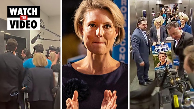 Katherine Deves rushed out of Liberal rally by security