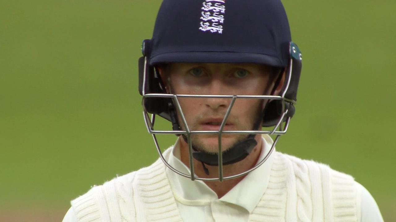 Joe Root was visibly infuriated by a controversial call in the Test v India on Sunday night.