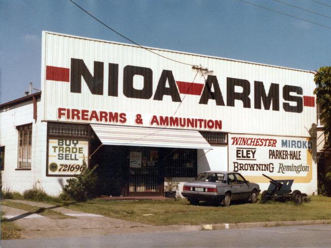 The NIOA arms and ammunition store in Gladstone after they branched out form their beginnings in a service station on ???