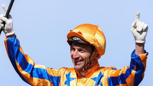 Opie Bosson celebrates winning the Champions Sprint on board Imperatriz last year. Picture: Asanka Ratnayake via Getty Images