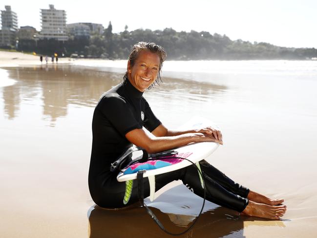 Australian surf legend Layne Beachley pictured at Freshwater Beach. Picture: Sam Ruttyn