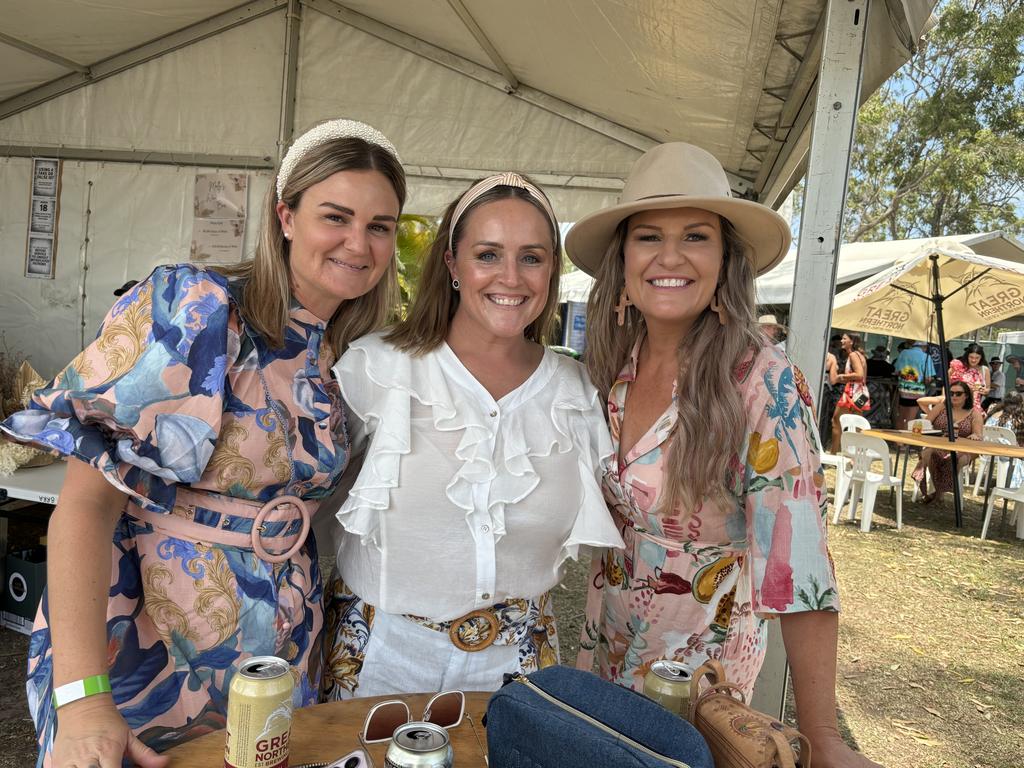 Racegoers at the Torbanlea Picnic Races.