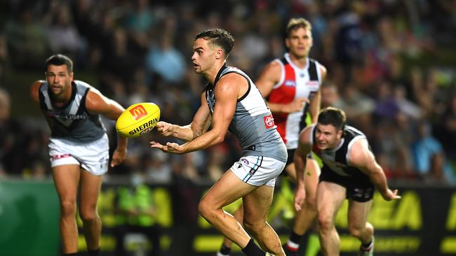 Victorian teams are going gaga for Karl Amon. Picture: Albert Perez/AFL Photos via Getty Images