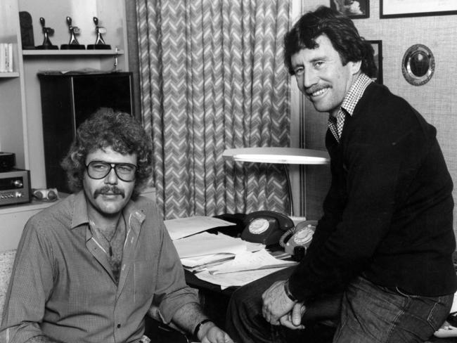 David Hill and Ian Chappell in 1981.