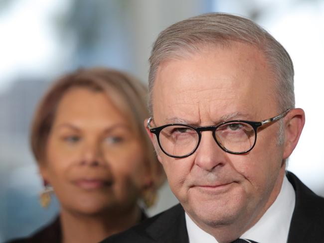 PERTH, AUSTRALIA - NewsWire Photos - June 2nd 2025: Prime Minister Anthony Albanese at a press conference announcing former Green's senator Dorinda Cox has joined the Labor Party; Announced at The Old Tea Pavilion, Kings Park  in Perth, WA. Picture: NewsWire / Philip Gostelow