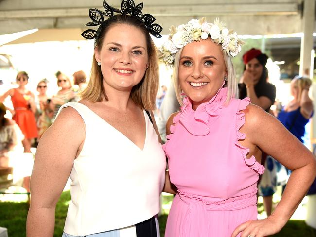 Townsville Jaguar Land Rover Ladies Race Day 2018. Socials. Jessica Mead and Kellie Stephenson