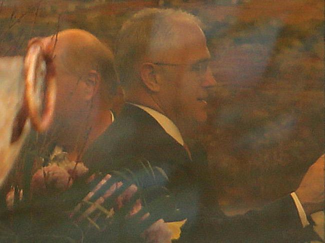 PM Malcolm Turnbull at the $10,000-a-head lunch at John Schaffer’s Claremont home. Picture:Colin Murty/The Australian.