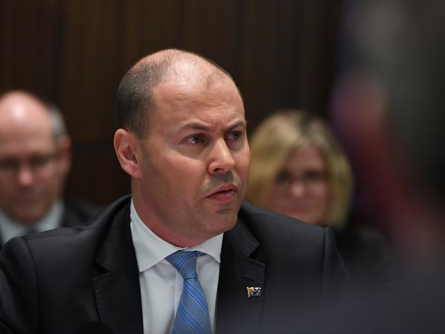 Australian Treasurer Josh Frydenberg addresses state treasurers ahead of a COAG meeting at the Commonwealth Parliamentary Offices in Melbourne, Wednesday, October 3, 2018. Josh Frydenberg has met with his state and territory counterparts to discuss GST and other matters. (AAP Image/James Ross) NO ARCHIVING