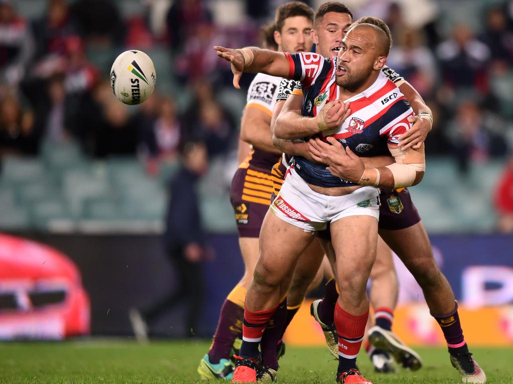 Former Roosters enforcer Sam Moa is expected to join Parramatta’s coaching staff. Picture: AAP Image/Paul Miller