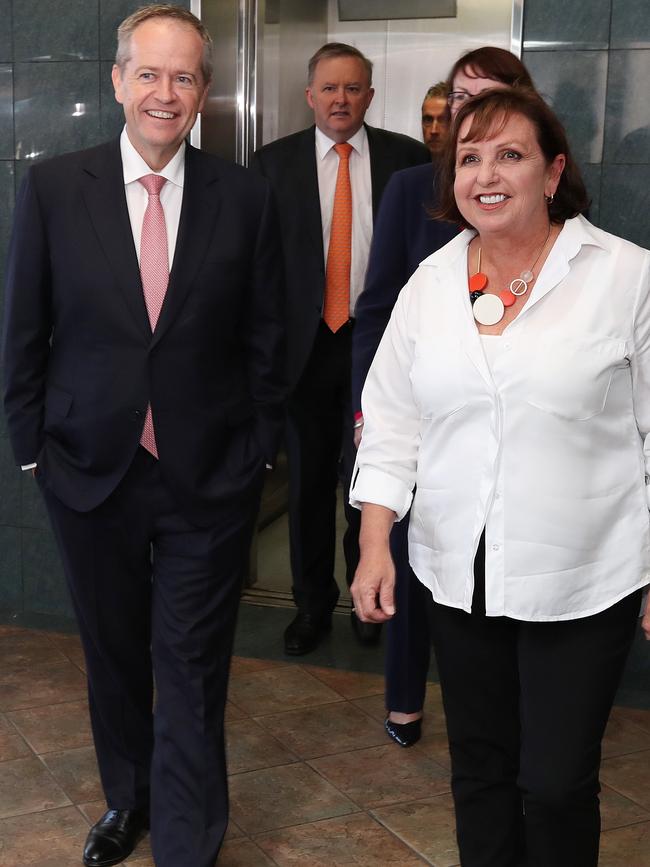  Labor Leader Bill Shorten with Labor candidate for Lindsay Diane Beamer. Picture: Liam Kidston