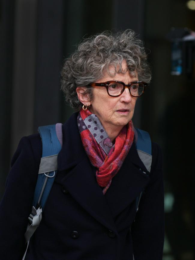 Crown prosecutor Nanette Rogers leaves court in Morwell. Picture: NewsWire/ David Crosling
