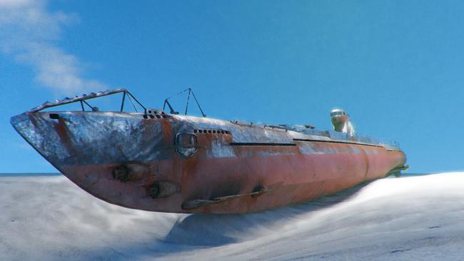 The Japanese submarine sank during WWII. Picture: Supplied