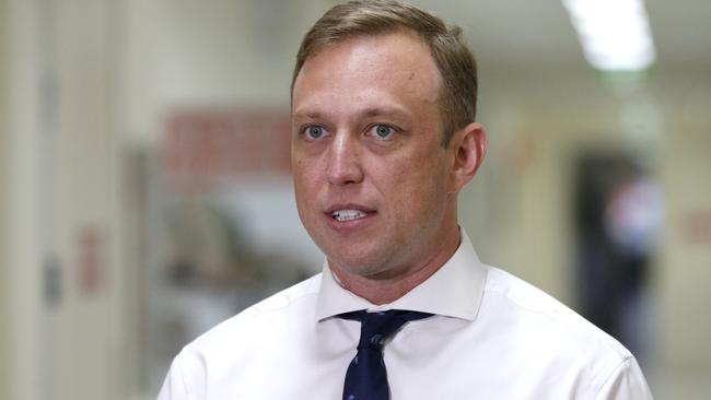 Steven Miles, the Queensland Health Minister at news conference to discuss investigation into Redland Hospital doctor, Friday 3rd January 2020 - Photo Steve Pohlner