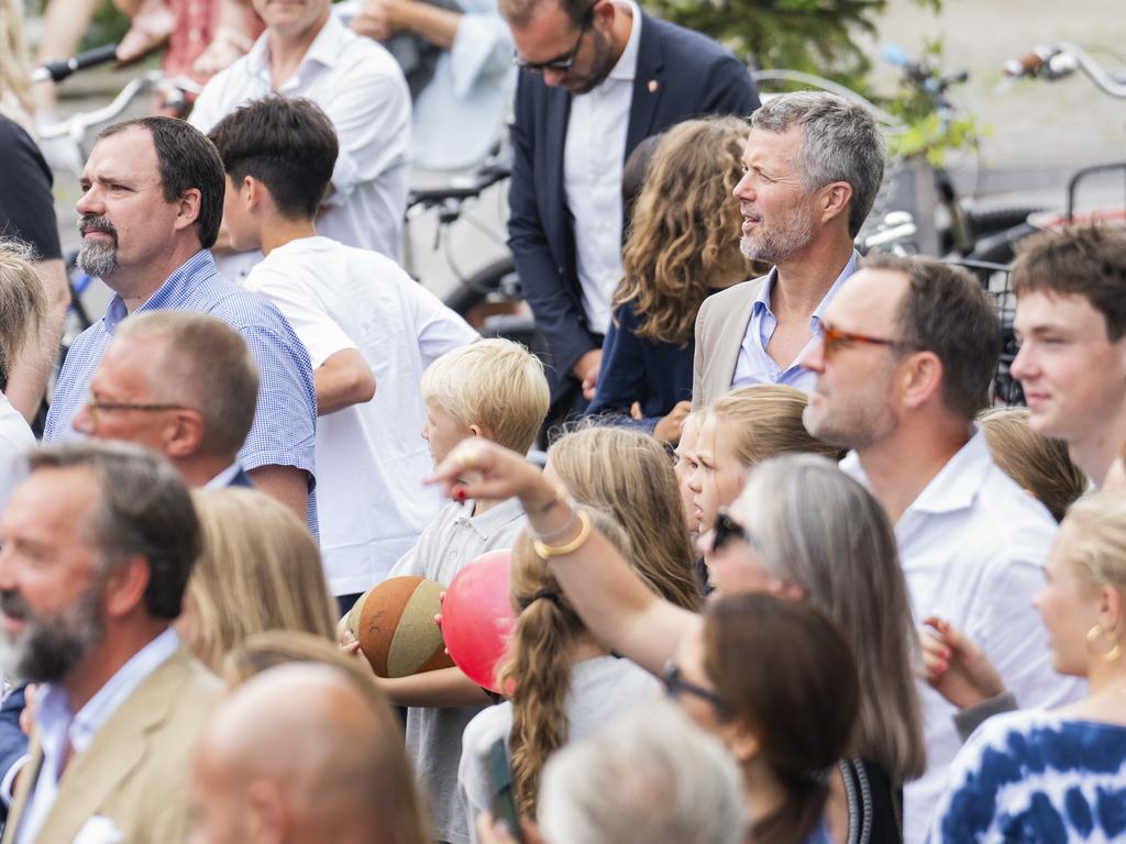 King Frederik blended into the crowd. Photo: Getty Images.