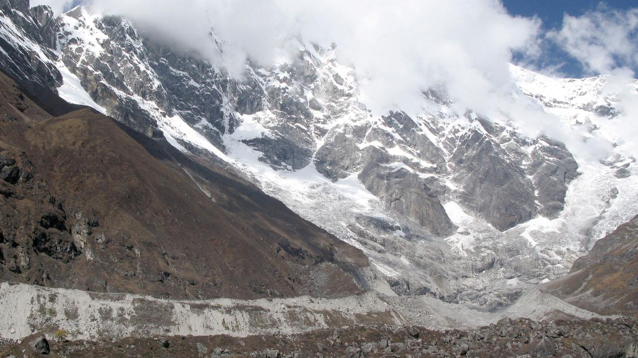 The Lirung Glacier in the Lantang Valley, 60km northwest of Kathmandu. Picture: Sam Taylor/AFP